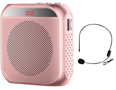 Amplificatore vocale personale, amplificatore vocale da 2200 mAh | altoparlante per guida turistica, microfono cablato, portatile, amplificatore personale per allenatori, insegnanti, riunioni