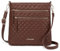 LOVEVOOK Kleine Umhängetasche Damen Klein Handtasche Damen Mittelgroß Shoulder Crossbody Bag Women Elegante PU Leder Schultertasche Fashion Handy Tasche für Büro Reisen Party Freizeit Braun