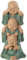 Pommerntraum ® | 3-ER Set! WohnDekoration Dekorationsfigur Sammlerfigur 3 Buddha-Figuren Mönche Nichts HÖREN Nichts Sagen Nichts SEHEN (Buddha-Figur)