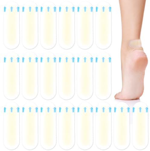 20 Stück Blasenpflaster Zehen Set Fersenpflaster Wasserdichtes Hydrokolloid Pflaster Hydrogel Patches Selbstklebende Fersenpflaster Fersenschutz für Fuß Ferse Zehen zur Vorbeugung und Genesung