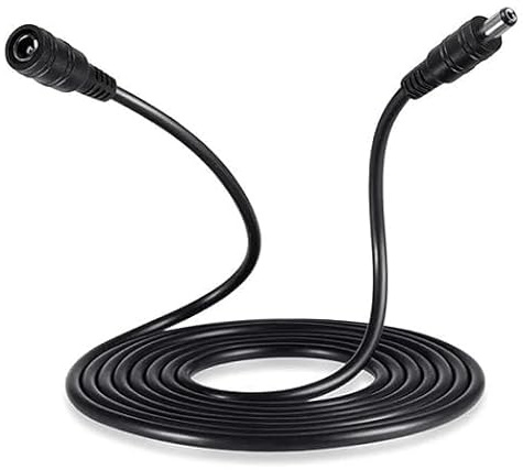 MaxSell 3M/5M/10M CCTV 2.1 x 5.5mm White DC 12V Power Extension Cable Male to Female, Power Supply Adapter Extender Cord for CCTV Security Cameras, DVRs, LED Strips, Routers (Black, 3M)