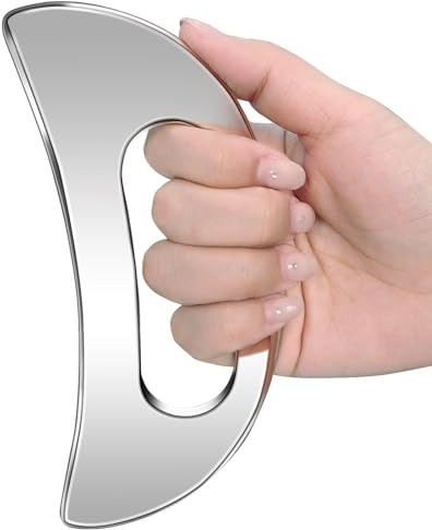 Helining Body Gua Sha Massage Tool, Stainless Steel Guasha Scraper for Body | Lymphatic Drainage Massager, Fascia Massage Tool, Muscle Relaxation & Pain Relief, Removal of Fatigue, Sturdy and Durable