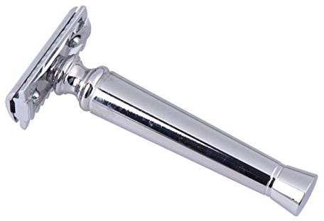 minkissy Bart Trimmwerkzeug Glatze Rasiermesser Pflege Rasur Barbier Männer Vatertagsgeschenk Silber