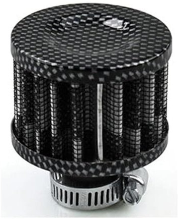 TGVSELPJ Parti di Moto Universale 12mm Filtro Aria Moto per Honda per Shadow 750 110cc MBK 51 per Honda per Ruckus(Black)