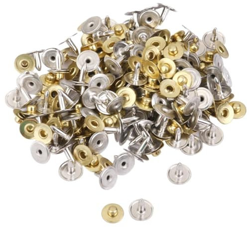 Lot de 100 rivets de fixation pour jeans Doré