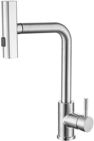 Brushed,Robinet De Cuisine Tactile Cascade Avec Douchette Extractible, Robinet En Acier Inoxydable 3 Modes Pour Évier De Cuisine, Mitigeur À Poignée Unique
