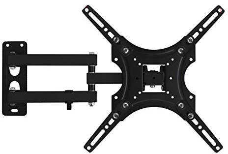QYMYOZ Universal wall mount, telescopic rotating TV bracket, LCD TV mounting bracket, free to rotate around 90 degrees, suitable for 32-42 inch TVs TV rack