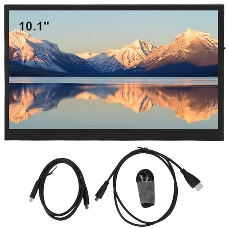 Schermo secondario per computer da 10,1 pollici, supporta il monitoraggio della GPU della CPU con monitor portatile Accessori per computer Estensione dello schermo del laptop per