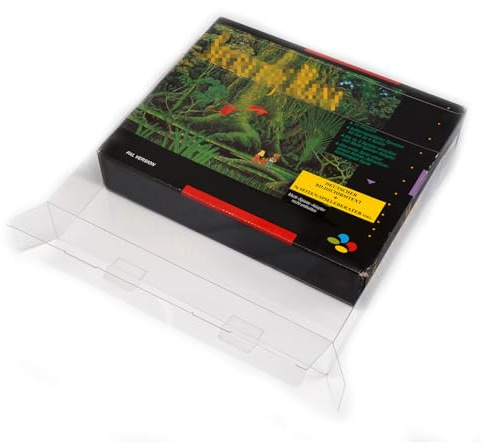 RetroRetter 10x Schutzhüllen V2 für Super Nintendo (SNES) BIG BOX Spiele OVP - Game Box Protector Cases