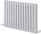 Edworth Horizontal Radiator | Curved Panel Double Column | Central Heating | Living Room Hallway Bathroom Kitchen Radiator | 600 x 860 | White