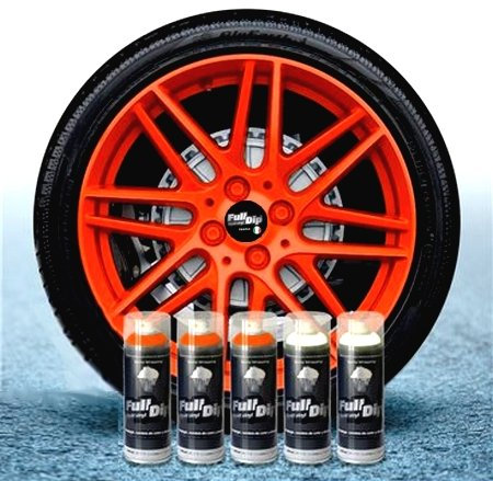 Sophisticauto Full Dip 5 Sprays 400 ml Orange Fluo Mat