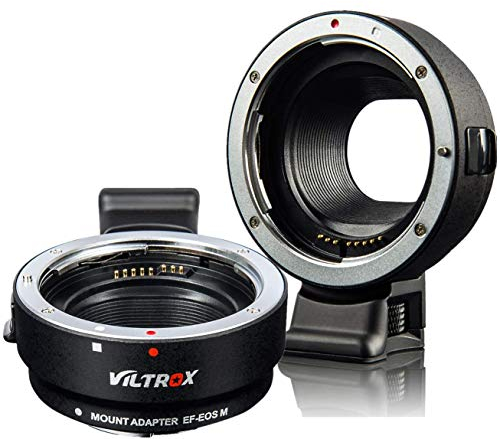 VILTROX EF-EOS M Objektiv Adapter Elektronischer Autofokus EF-M Adapter AF Objektiv Mount Konverter für Canon EOS EF/EF-S Objektiv auf Canon EOS M Mount Kamera EOS M100 M50 M2 M3 M10 M6 M5 II M200