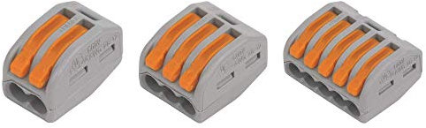 WAGO 222-412 x35, 222-413 x25, 222-415 x15 of Each Electrical Connectors Conductor Wire Clamp Terminal Block