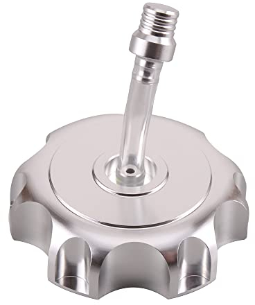 GOOFIT Universelle Tankverschlüsse Pitbike Silber Tankdeckel Ersatz für Taotaco Roketa Apollo SSR KLX110 TTR110 XR / CRF50 / 70/80/110 Dirtbike