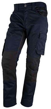 FORSBERG Braxa Arbeitshose mit DuraMotion® Stretchzonen und verstärkten Kniebereich, Farbe:Marineblau, Größe:56