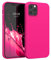 kwmobile Hülle kompatibel mit Apple iPhone 12 Pro Max Hülle - weiches TPU Silikon Case - Cover geeignet für kabelloses Laden - Neon Pink