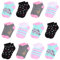 L&K-II 12 calzini per bambina con simpatici motivi calzini da ginnastica calzini per bambini in cotone colorato 2850 27-30