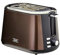 KHG Toaster TO-806(MMS) | Toaster 2 Scheiben Braun 850 W | mit Brötchenaufsatz, 7 Röstgradstufen mit Bräunungsgradkontrolle, Krümelfach, Auftau- und Aufwärmfunktion