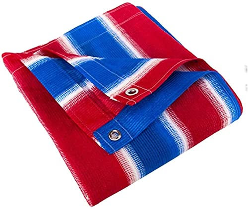 YSDS-JZ Giardino Esterno per Uso Griglia Ombreggiante Rete Solare Traspirante Copertura Antipioggia Tendalino in Tela Miglioramento del Tessuto All'ombra Bordo Crema Rettangolare,2M*2M