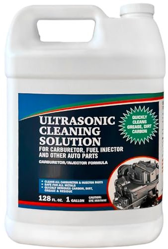 NORTHWEST ENTERPRISES Ultrasonic Carburettor and Engine Parts Cleaning Solution Detergent for Ultrasonic and Submersible Washing Machines - Concentrated (1 Gallon)