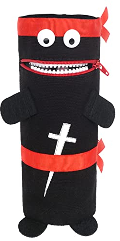 CoolChange Ninja Federtasche | Süßes Monster Federmäppchen | Schwarz