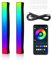 2 Stück RGB Pickup Rhythm Licht, Batteriebetriebene Lichtleiste, App-Steuerung 32-Bit Musik-LED, USB Sprachaktivierte Atmosphärenbeleuchtung für Auto, Spielzimmer, Desktop, Studio