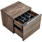 Lomadox Badmöbel Waschtisch Unterschrank Set, Waschbeckenschrank, Vintage Oak Eiche Nb., 2 Softclose-Schubkästen, B/H/T ca. 60,4/48,5/46 cm