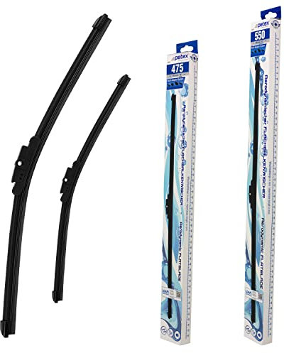 PETEX Scheibenwischer, Länge: 550 mm/475 mm - Frontscheibenset