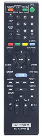 VINABTY RM-ADP054 Replacement Remote Control Compatible with Sony Blu-ray DVD Player BDV-E670W BDVE-370 BDV-E870 HBD-E370 BDV-E970W HBD-E870 BDV-F500 HBD-F500 BDV-F700 BDV-E370 BDV-T57 BDV-T37