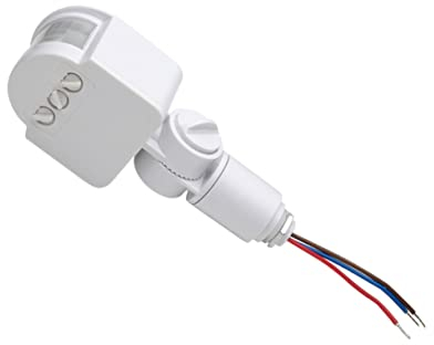 Housoutil 4 Stück Infrarot-Sensorlicht Bewegungslichtschalter bewegungssensor lichtschalter Licht mit Bewegungsmelder hs220 12V Bewegungssensor Pir-Sensor Induktion Regler Timer Stk Weiß