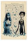 Repaly Filmposter Tim Burton's Corpse Bride and Butterfly, Leinwand-Poster, Schlafzimmer-Dekor, Sportlandschaft, Büro, Raumdekoration, Geschenk, ungerahmt, 20 x 30 cm