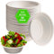 Venuscello 50 x White Round 6oz (180ml) Bagasse Bowls Biodegradable Sugarcane Soup Bowls, Compostable Dessert Bowls for Parties Events and Everyday Use