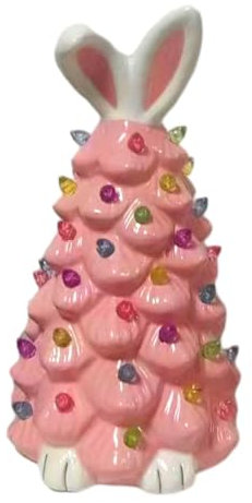 Rordigo Dekoration für Bäume mit Osterhasen, beleuchtet den Osterhasenbaum mit bunten Lampenperlen, eine künstliche Operation