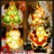 Shinybox LED Vorhang Licht, 4er Set LED Saugnapf Weihnachten Lichter, Weihnachtsbeleuchtung Fenster Kinder, Weihnachten Saugnapf LED Deko, Weihnachtsbeleuchtung Hängend Fensterlicht, Weihnachtsdeko(B)