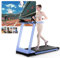 Superun Laufband für Zuhause Klappbar, Laufband mit Steigung max 158 KG mit APP, Klappbares Laufband mit Trainingskursen und Multi-Runner-Rennen