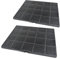 SPARES2GO Filtro de carbono para campana extractora Electrolux EFL386A EFTF19X EFTF19W EFTF19K EFTD26W EFTD26K LFT429X LFT426X LFT426K LFT429W (paquete de 2 filtros)