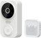 Videocitofono di sicurezza wireless Ring Doorbell con campanello, Wi-Fi intelligente wireless con spazio di archiviazione cloud gratuito, nessun canone mensile, risoluzione 2K, visione notturna, rile