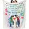 Pinguin-Decke, Valentinstagsgeschenk für Sie und Ihn, Verlobung, Hochzeitstag, romantisches I Love You-Geschenk, Geburtstagsgeschenk für Freund, Freundin, Paar, Ehefrau, Ehemann (2, 30 x 40 cm)