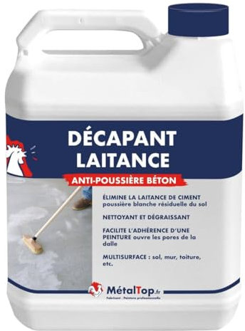 Metaltop - Decapant Laitance - IIncolore - RAL Incolore - Pot 5 L