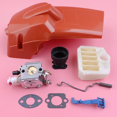 SXLOZMD Garden tools Carburetor Top Cylinder Cover Air Filter Throttle Choke Rod Intake Manifold For Husqvarna 340 345 346XP 350 Chainsaw Spare Part