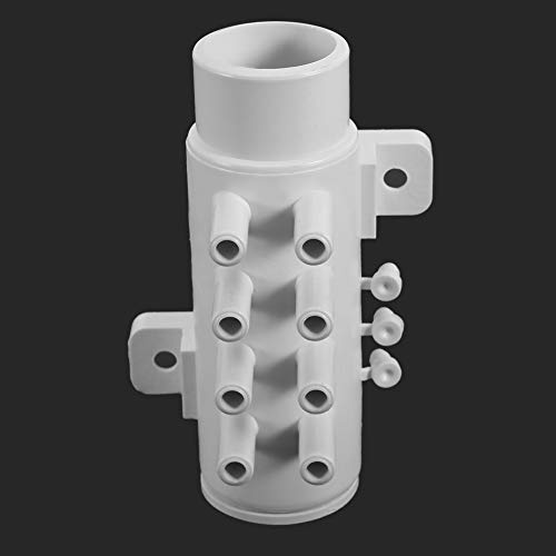Sanitär-Verteiler, Wasserabscheider, Hochtemperatur-PVC, 8 Anschlüsse, Spa, Whirlpool, Whirlpool, Badewanne, 11,2 x 6 x 5,5 cm