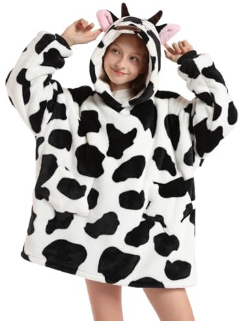UUAISSO Sudadera con Capucha para Niñas Sudadera con Capucha de Gran Tamaño para Niños con Bolsillo Ropa de Invierno