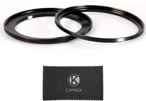 Camkix 67–82mm (2 Stück) Step-Up Filterring-Adapter, 67mm auf 82mm – Set mit Step-Up-Ringen für 67mm Objektiv – Installation von 82mm ND CPL UV Objektivfiltern – Kamera-Objektivadapter