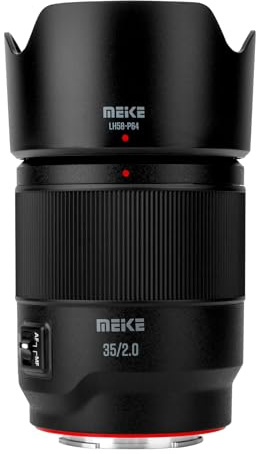 Meike fullformatobjektiv 35 mm F2.0 AF STM autofokus kompatibel med Sony E monteringskameror