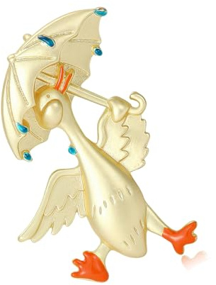 Schöne Enten Pin Brosche aus robuster Legierung für Mädchen, Teenager, Modeliebhaber, Geschenk Brosche