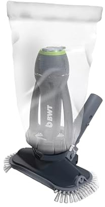 (NEU 2026) BWT Poolsauger Akku ES20, kabelloser Pool Bodensauger | Kabellos, 40min Laufzeit, 2000mAh, für Pools bis 20000l, Bodensauger Pool mit USB-Ladung