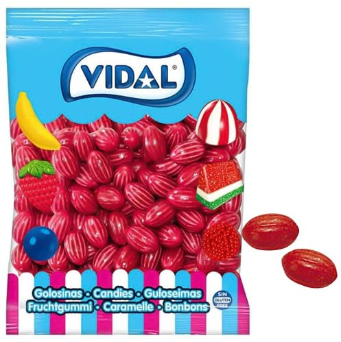 VIDAL- FRESAS ACIDAS-CHICLE GRAJEADO- 250 UNIDADES