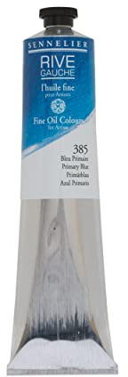 Sennelier Rive Gauche Fine Oil Color for Artists, 200ml Tube, Primary Blue 385