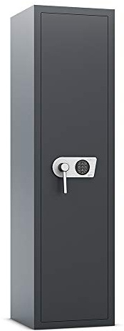 Profirst Zero 5 Waffenschrank EN0 Elektronikschloss Notbestromung Feuerfalz Fachboden für 5 Langwaffen Schaumstoffwaffenhalter Putzstockhalterung