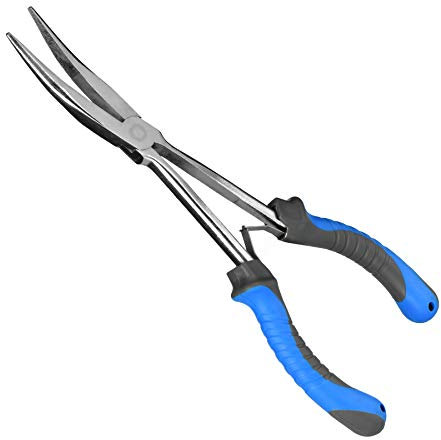 Booms Fishing F05 Long Reach Pliers, 11 Long Nose Hook Remover